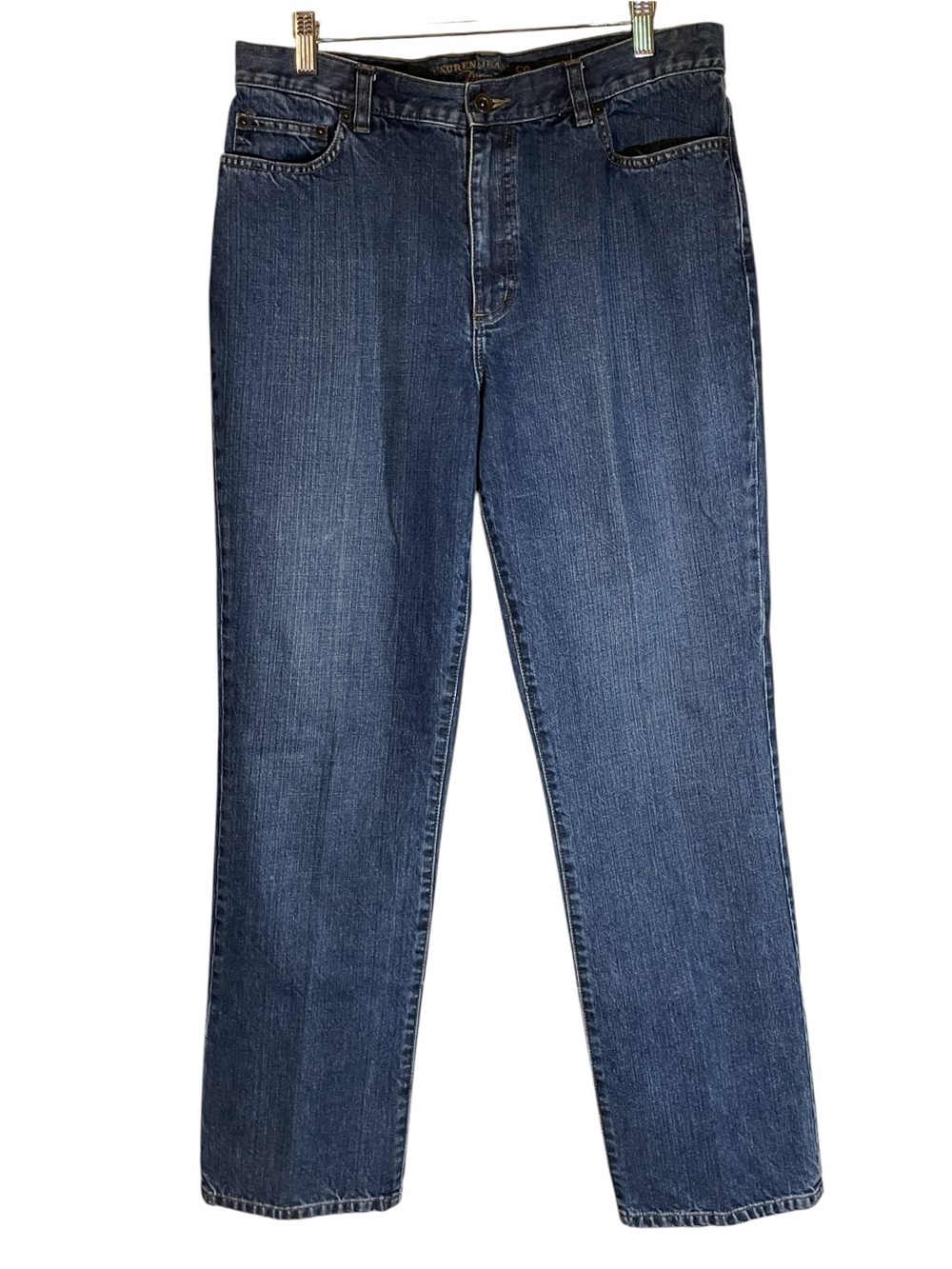 Vintage Ralph Lauren Jeans Co. LRL Premium Straight-Leg Dark Blue Women Size 12
